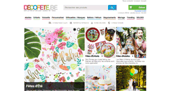 Desktop Screenshot of decofete.be