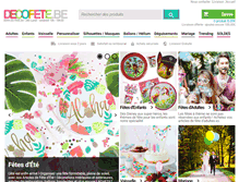 Tablet Screenshot of decofete.be